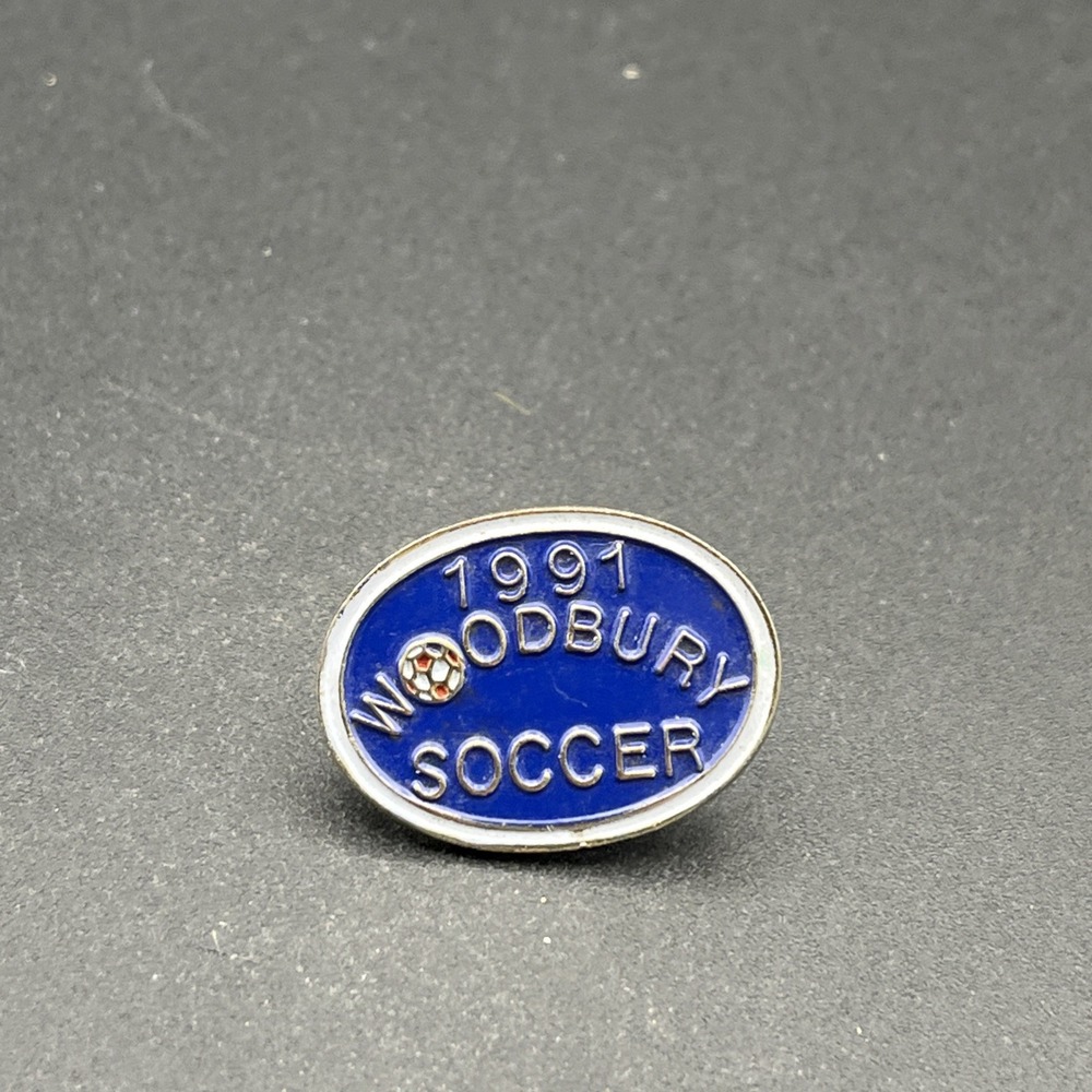 1991 Woodbury Soccer Lapel Hat Pin